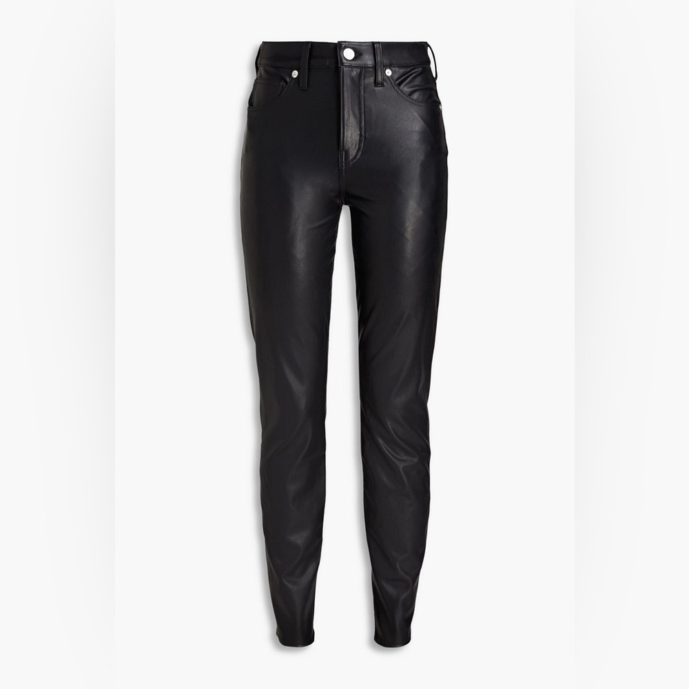 Veronica Beard Debbie Skinny High Rise Faux Leather Pants